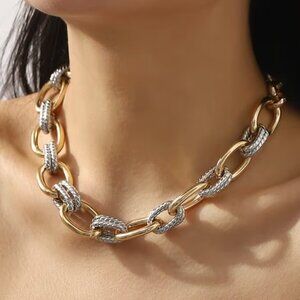 Elegant Luxury Golden Tone Necklace – Non-Tarnish, Hypoallergenic, Trendy